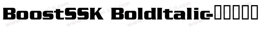 BoostSSK BoldItalic字体转换